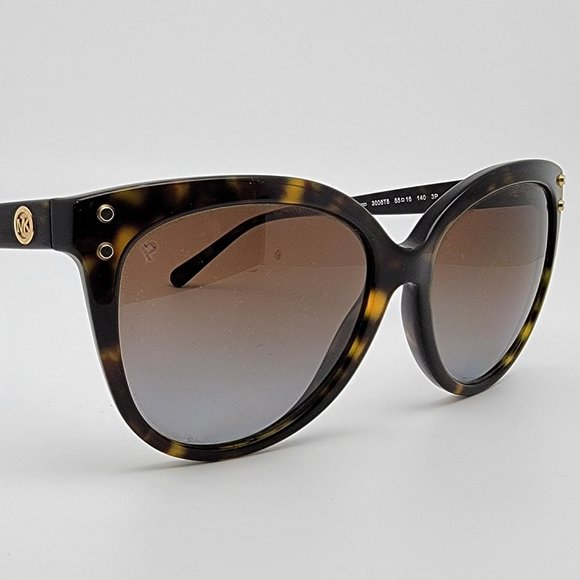 *SOLD* Michael Kors MK2045 Jan Dark Tortoise Frame Polarized Brown Sunglasses - Picture 6 of 12